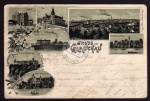 Glauchau 1899 Bahnhof Post Schloss Wehrdigt