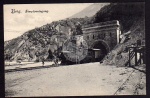 Brig Eisenbahn Lok Tunnel Simploneingang Nord