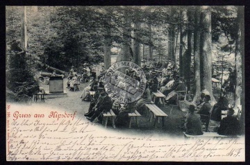 Kipsdorf 1898 Waldgottesdienst Brück & Sohn 