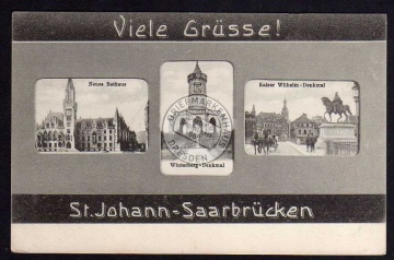 Sankt Johann Saarbrücken ca. 1910 Winterberg 