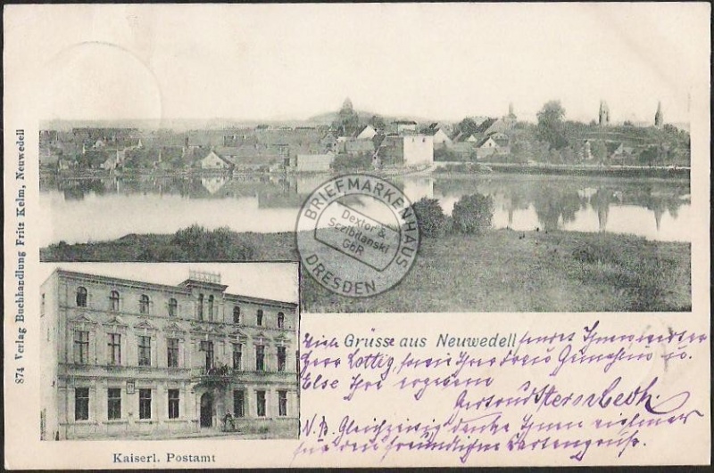 Neuwedell Kaiserl. Postamt 1902 