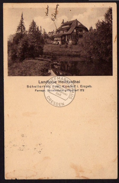 Landhaus Heiterethei Schellerhau Post Kipsdorf 
