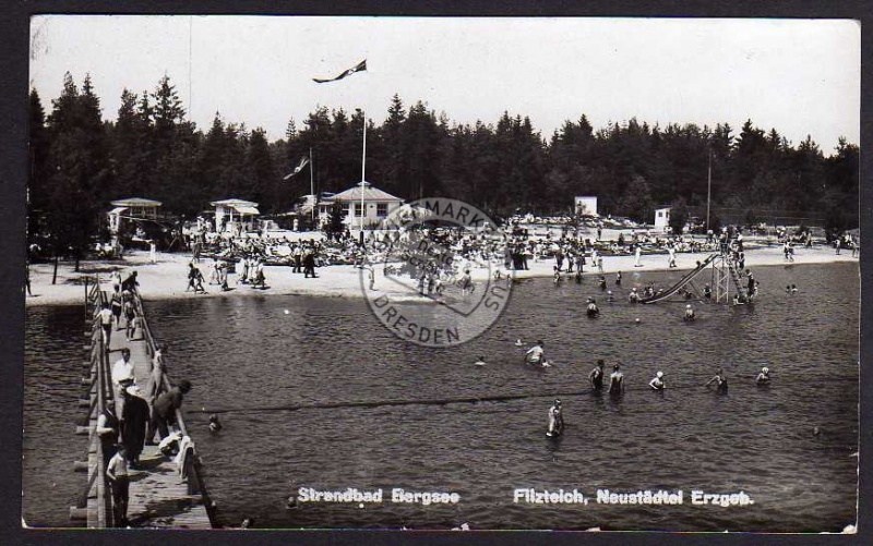 Filzteich Neustädtel Erzgeb. Strandbad 1940 