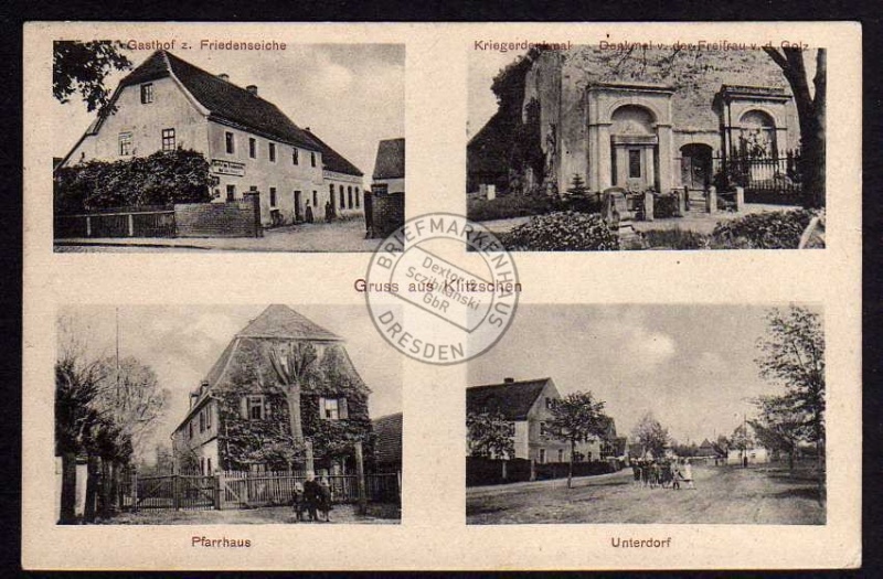Klitzschen Gasthof z. Friedeneiche Pfarrhaus 